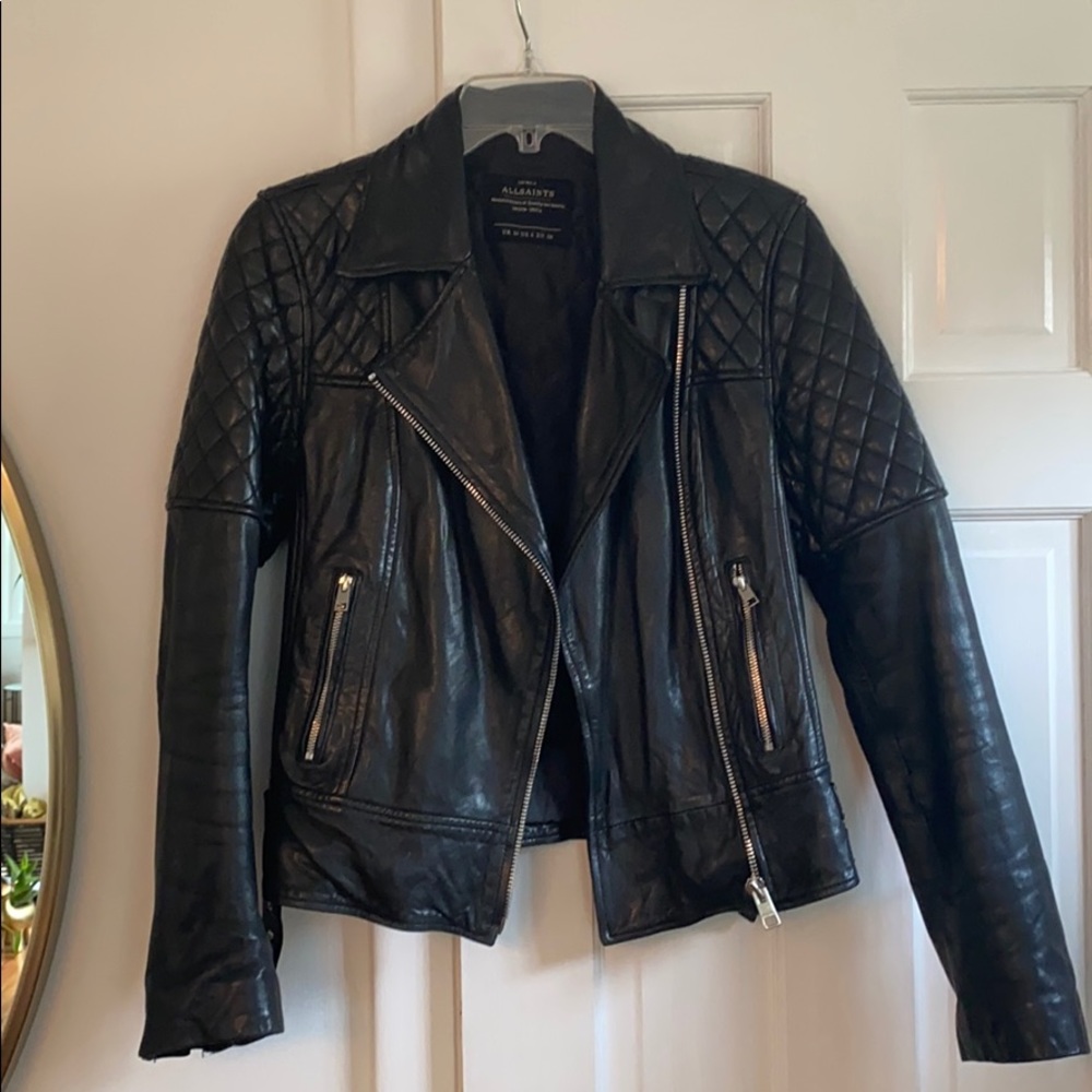 All Saints Walker leather jacket